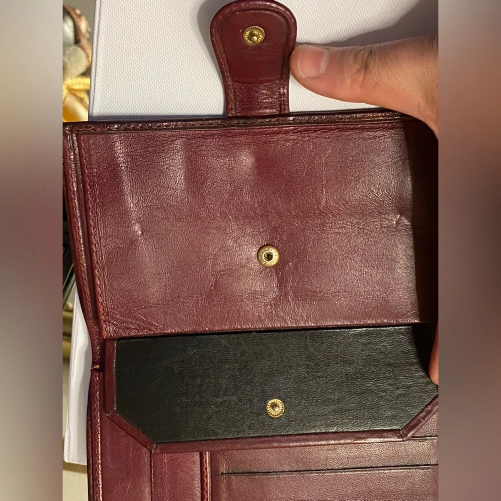 louise fontaine vintage alligator leather wallet